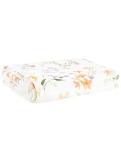 Homla Wohndecken & Plaids<Wohndecke "B2 Blumen Essentials" in Weiß/ Lila/ Orange - (L)200 x (B)150 cm