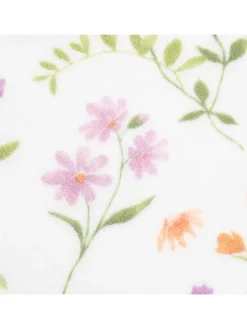 Homla Wohndecken & Plaids<Wohndecke "B2 Blumen Essentials" in Weiß/ Lila/ Orange - (L)200 x (B)150 cm