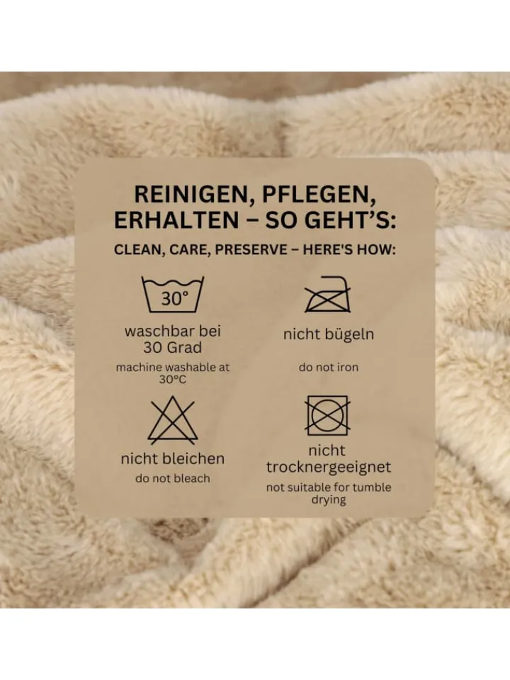 Schöner Wohnen Kollektion Wohndecken & Plaids<Wohndecke ELEGANCE in Beige