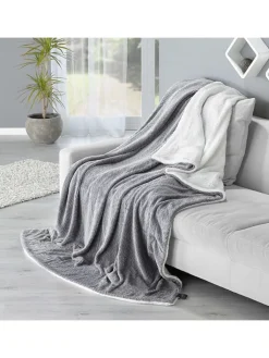 Schiesser Wohndecken & Plaids<Wohndecke "Elsa" in Dunkelgrau