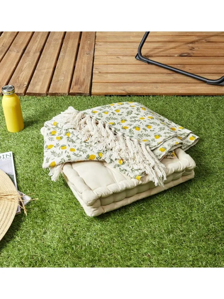 Garden Spirit Wohndecken & Plaids<Wohndecke in Gelb/ Grün - (L)150 x (B)120 cm
