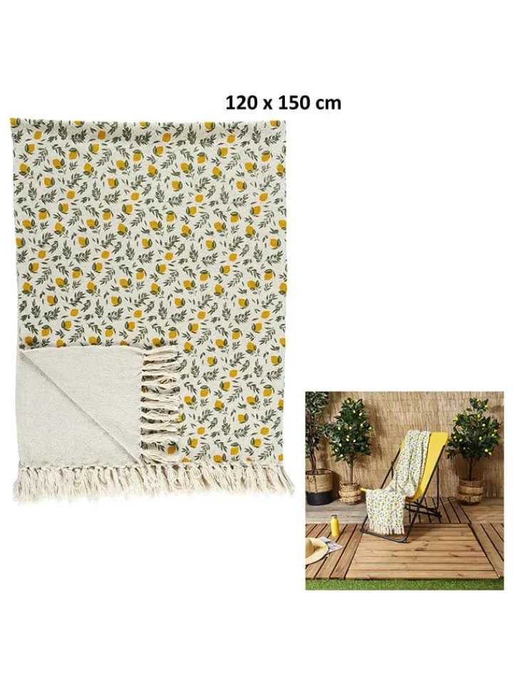 Garden Spirit Wohndecken & Plaids<Wohndecke in Gelb/ Grün - (L)150 x (B)120 cm