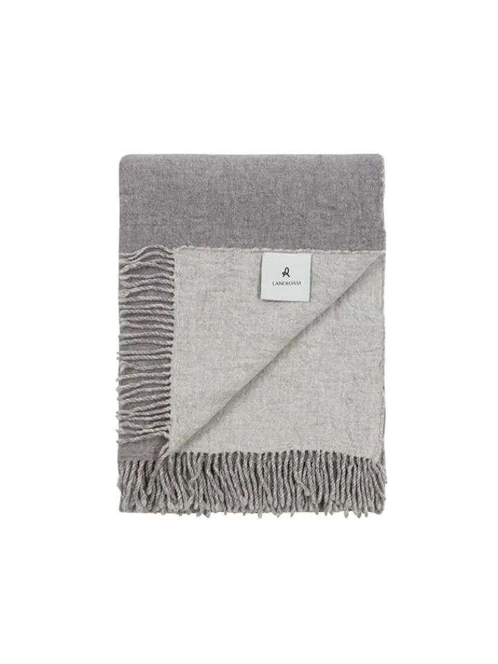 Lanerossi Wohndecken & Plaids<Wohndecke in Grau/ Anthrazit - (L)180 x (B)130 cm