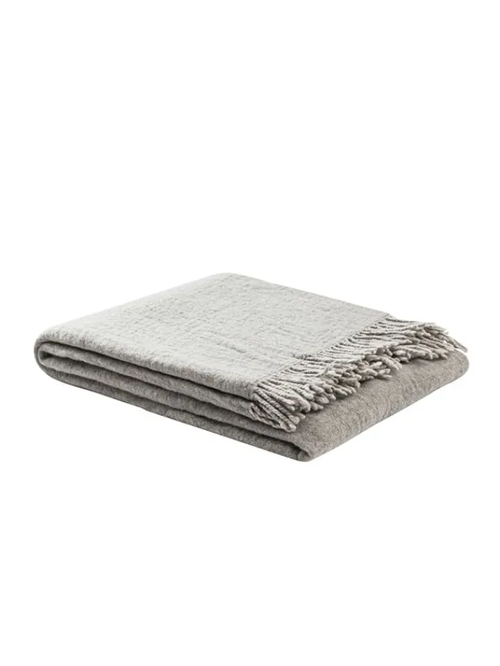 Lanerossi Wohndecken & Plaids<Wohndecke in Grau/ Anthrazit - (L)180 x (B)130 cm