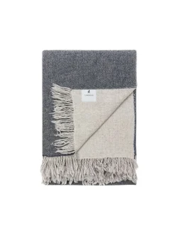 Lanerossi Wohndecken & Plaids<Wohndecke in Grau/ Anthrazit - (L)180 x (B)130 cm