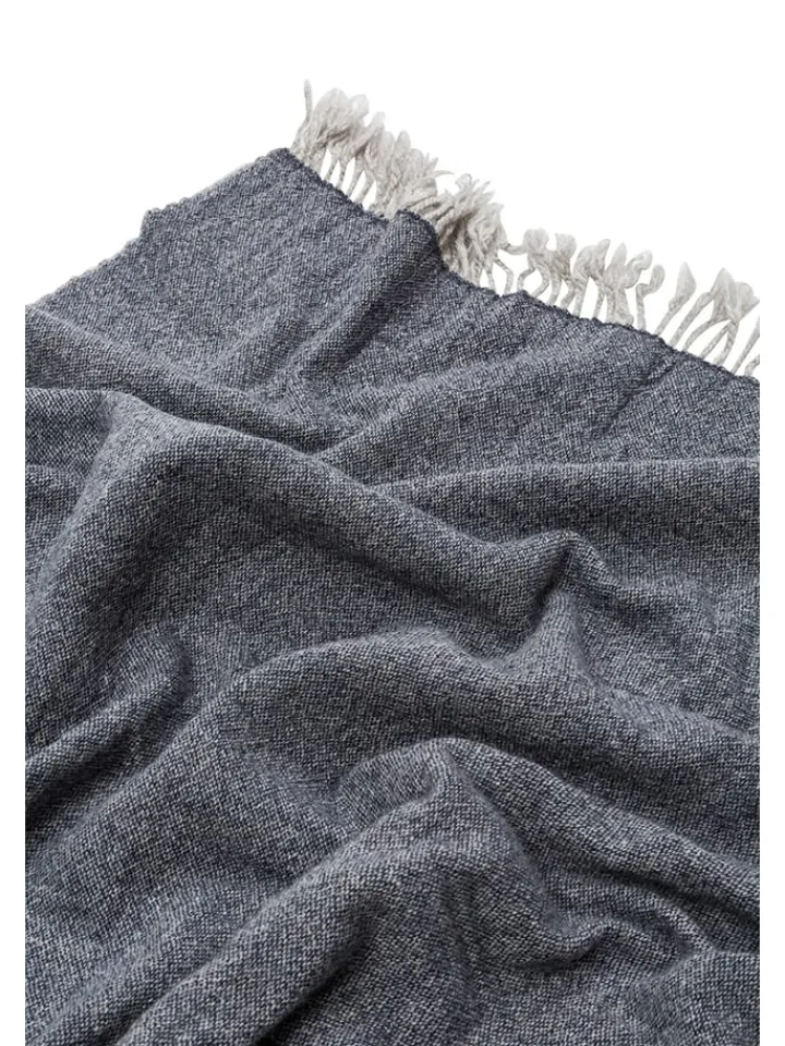 Lanerossi Wohndecken & Plaids<Wohndecke in Grau/ Anthrazit - (L)180 x (B)130 cm