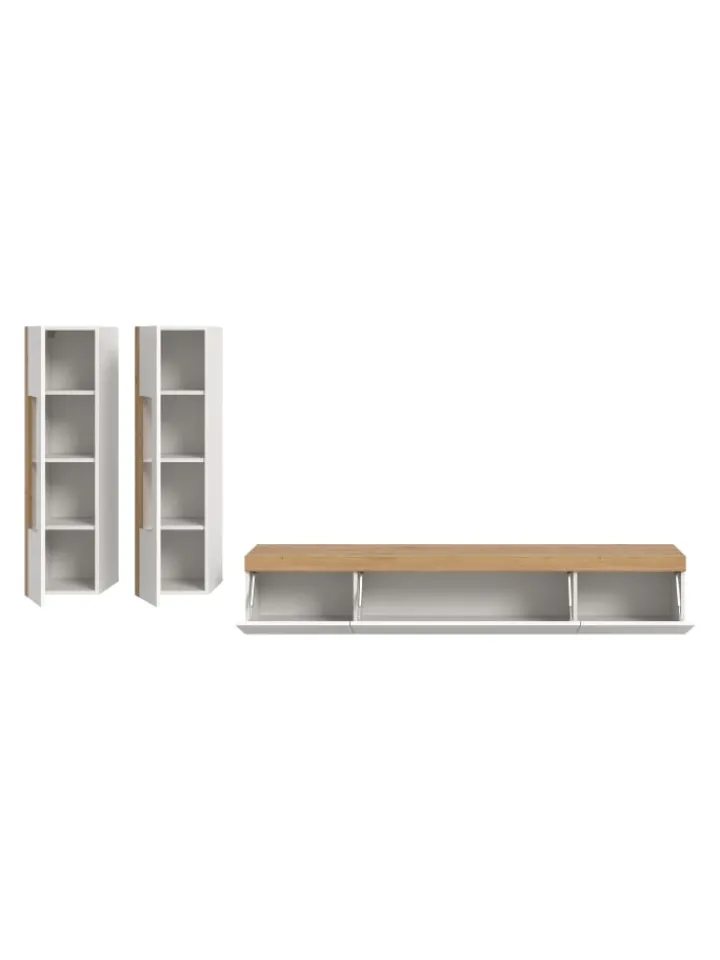 xonox.home Möbel-Sets<Wohnkombination (B/H/T: 270x34x33 cm) in weiß