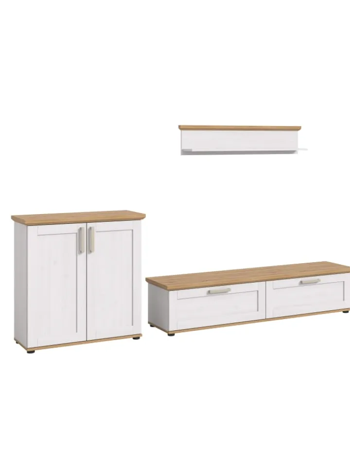 xonox.home Möbel-Sets<Wohnkombination (B/H/T: 260x151x40 cm) in Sibiu Lärche Nachbildung