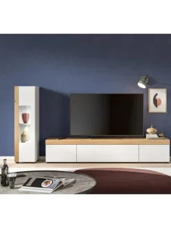 xonox.home Möbel-Sets<Wohnkombination (B/H/T: 225x34x33 cm) in weiß