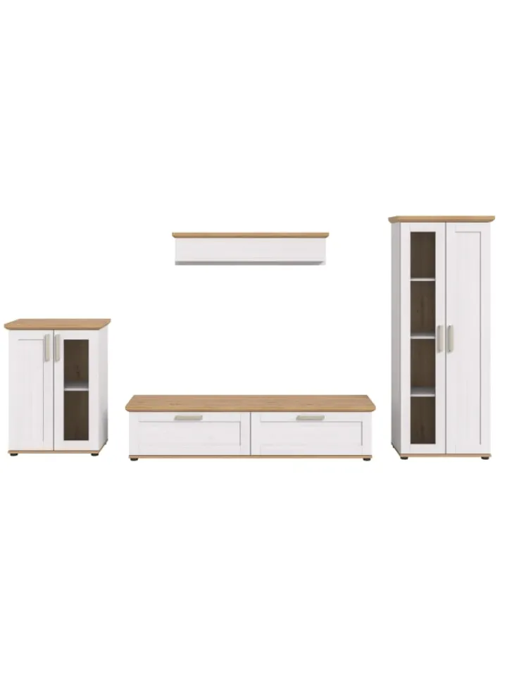 xonox.home Möbel-Sets<Wohnkombination (B/H/T: 336x161x40 cm) in Sibiu Lärche Nachbildung