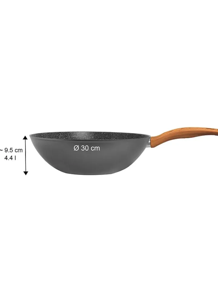 Stoneline Kochgeschirr<Wok ''Back to Nature'' in Grau - Ø 30 cm