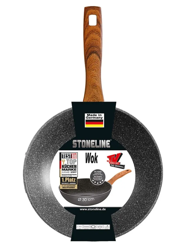 Stoneline Kochgeschirr<Wok ''Back to Nature'' in Grau - Ø 30 cm
