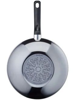 Tefal Kochgeschirr<Wokpfanne "Resist" in Grau/ Schwarz - Ø 28 cm