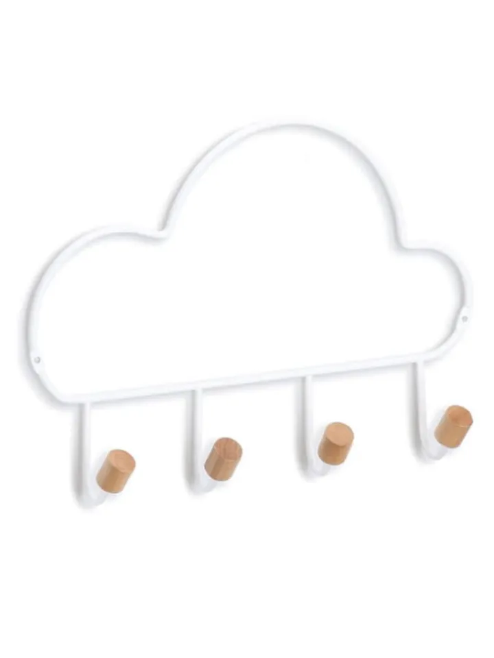 Zeller Present Garderoben<Wolkenförmiger Wandhaken in weiß