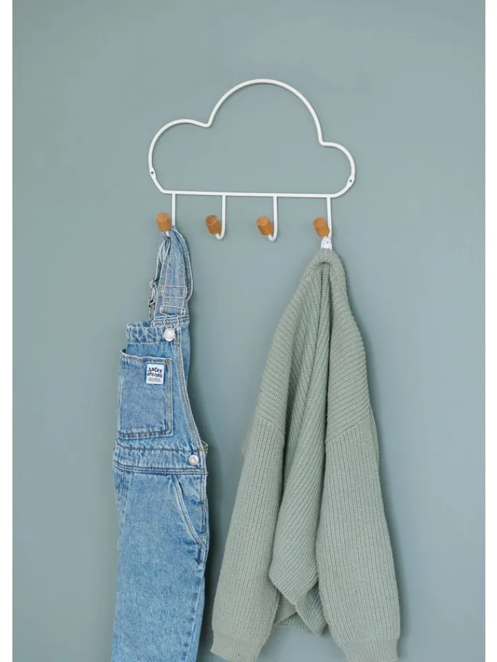 Zeller Present Garderoben<Wolkenförmiger Wandhaken in weiß