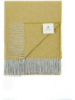 Lanerossi Wohndecken & Plaids<Wolldecke mit Kaschmiranteil in Gelb - (L)180 x (B)130 cm
