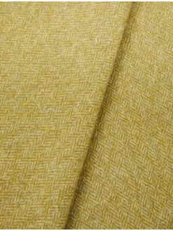 Lanerossi Wohndecken & Plaids<Wolldecke mit Kaschmiranteil in Gelb - (L)180 x (B)130 cm