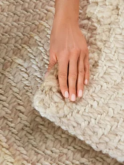 Hanse Home Teppiche & Fußmatten<Woll-Teppich "Majoli" in Creme/ Weiß