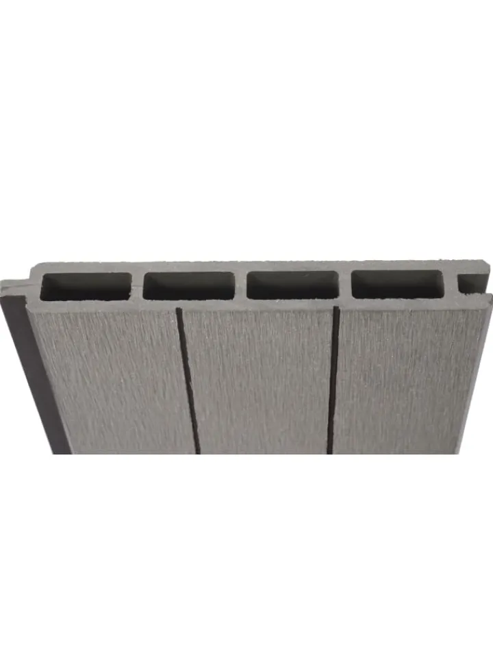 MCW Gartenmöbel<WPC-Sichtschutz Savoie, 3er Set, 5,6m grau