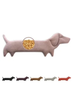 Leschi Wärmflaschen & -Kissen<Wärmekissen 100 % Bio-Baumwolle, Körnerkissen "Hund Winston" in Rosa