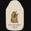 Mr. & Mrs. Panda Wärmflaschen & -Kissen<Wärmekissen Bär Lied mit Spruch in Weiß