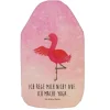 Mr. & Mrs. Panda Wärmflaschen & -Kissen<Wärmekissen Flamingo Yoga mit Spruch in Aquarell Pink