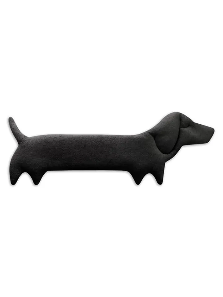 Leschi Wärmflaschen & -Kissen<Wärmekissen "Hund Winston" in Schwarz - (B)52 x (H)20 x (T)4 cm