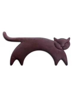 Leschi Wärmflaschen & -Kissen<Wärmekissen "Katze Clara" in Lila - (B)47 x (H)23 x (T)4 cm