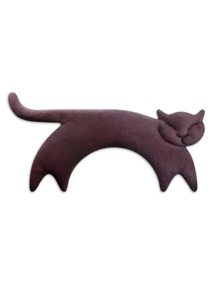 Leschi Wärmflaschen & -Kissen<Wärmekissen "Katze Clara" in Lila - (B)47 x (H)23 x (T)4 cm
