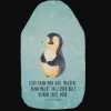 Mr. & Mrs. Panda Wärmflaschen & -Kissen<Wärmekissen Pinguin Diät mit Spruch in Eisblau