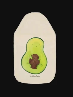 Mr. & Mrs. Panda Wärmflaschen & -Kissen<Wärmflasche Avocado Kern ohne Spruch in Weiß