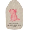 Mr. & Mrs. Panda Wärmflaschen & -Kissen<Wärmflasche Axolotl Niedlich mit Spruch in Grau Pastell