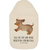 Mr. & Mrs. Panda Wärmflaschen & -Kissen<Wärmflasche Hund Dackel mit Spruch in Weiß