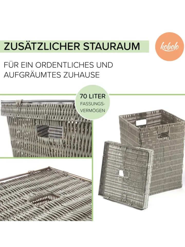 kobolo Wäschekörbe & -Ständer<Wäschekorb GREYWASHBIN in Grau