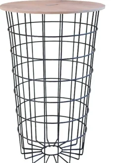 Evila Wäschekörbe & -Ständer<Wäschekorb "Hazel" in Schwarz/ Hellbraun - (B)38,5 x (H)59,5 cm