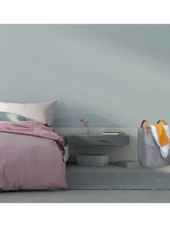 relaxdays Wäschekörbe & -Ständer<Wäschekorb in Anthrazit - (H)45 x Ø30 cm