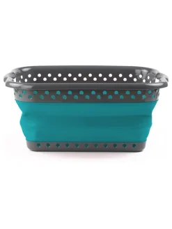 IDOMYA Essentials Wäschekörbe & -Ständer<Wäschekorb in Blau/ Grün - (B)54 x (H)24 x (T)39,1 cm