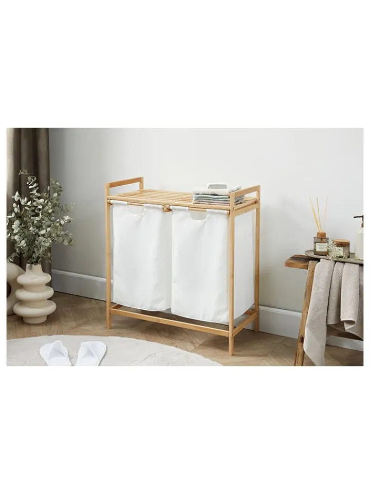 Lifa Living Wäschekörbe & -Ständer<Wäschekorb in Creme/ Natur