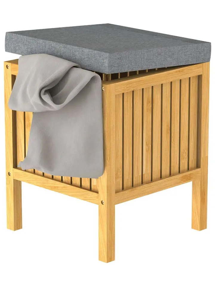 Schütte Wäschekörbe & -Ständer<Wäschekorb in Hellbraun - (B)39 x (H)52 x (T)39 cm