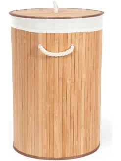 Compactor Wäschekörbe & -Ständer<Wäschekorb in Hellbraun - (H)60 x Ø 40 cm