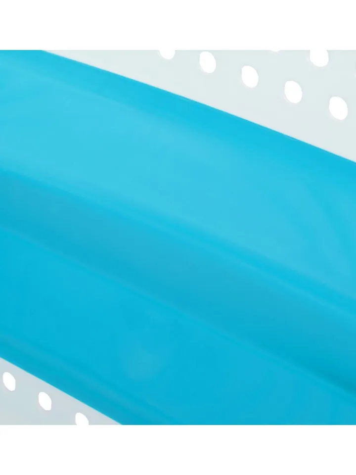 relaxdays Wäschekörbe & -Ständer<Wäschekorb in Petrol - (B)61 x (H)27 x (T)45,5 cm