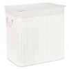 relaxdays Wäschekörbe & -Ständer<Wäschekorb in Weiß - (B)62,5 x (H)62 x (T)42,5 cm