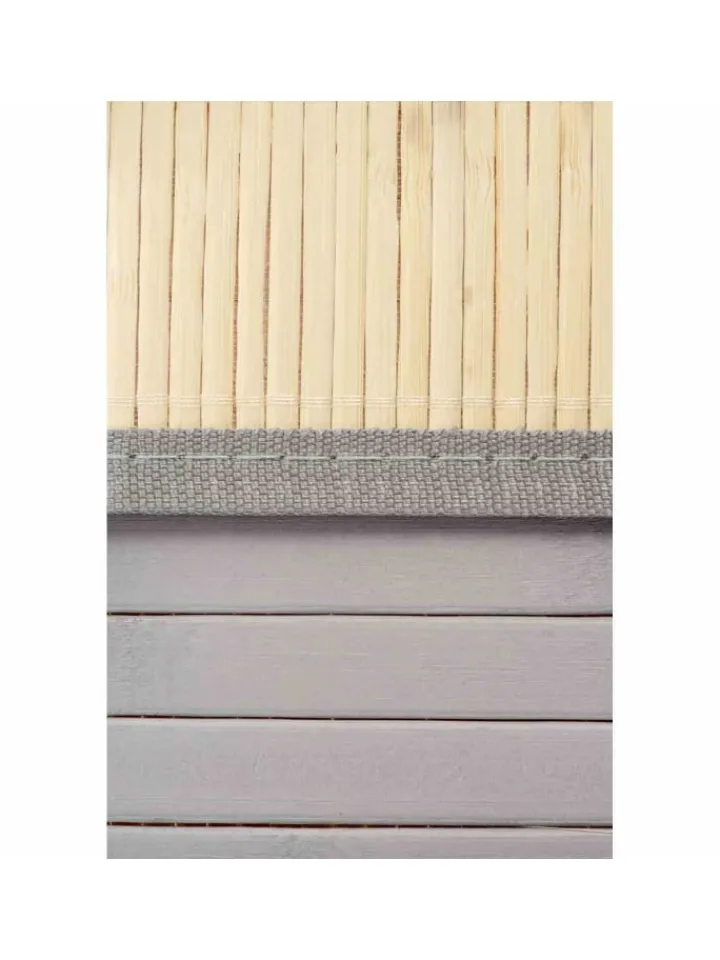 WohnDirect Wäschekörbe & -Ständer<Wäschekorb mit Deckel BAMBOO in Hellgrau