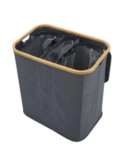 en.casa Wäschekörbe & -Ständer<Wäschekorb Rusko in Grau (H)69cm (B)57cm (T)37cm (V)140l