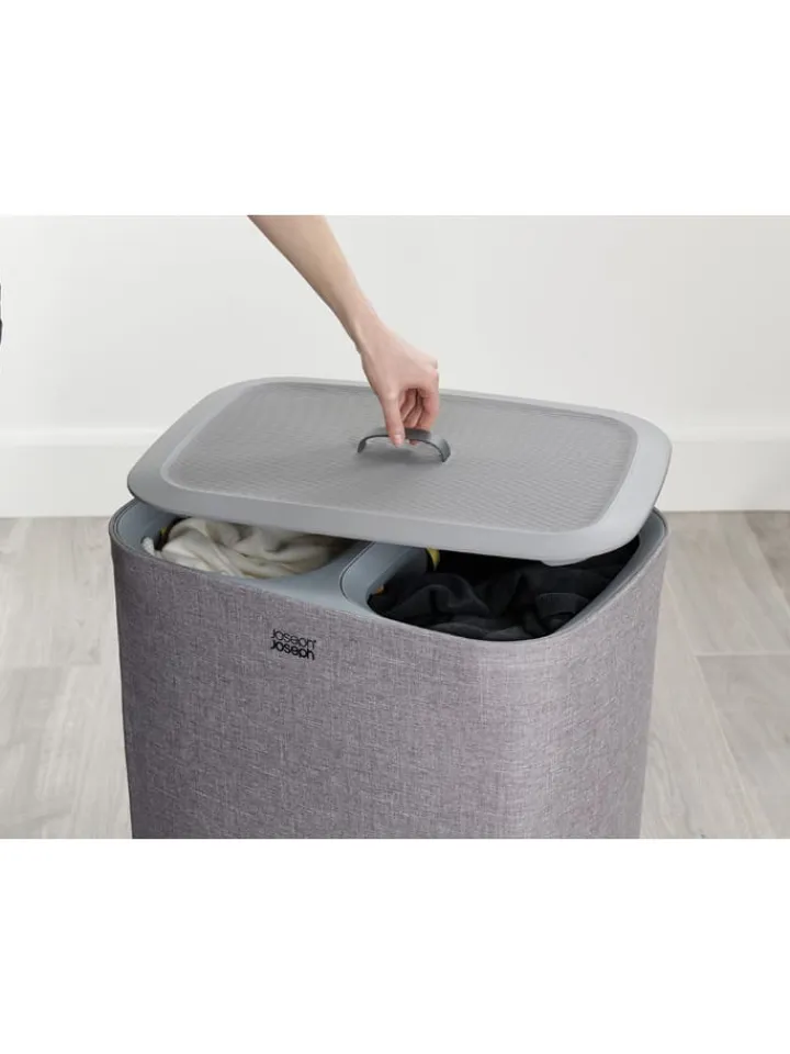 JosephJoseph Wäschekörbe & -Ständer<Wäschekorb "Tota" in Grau - 2x 45 l