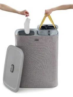 JosephJoseph Wäschekörbe & -Ständer<Wäschekorb "Tota" in Grau - 2x 45 l