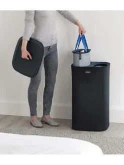 JosephJoseph Wäschekörbe & -Ständer<Wäschekorb "Tota" in Schwarz - 2x 30 l