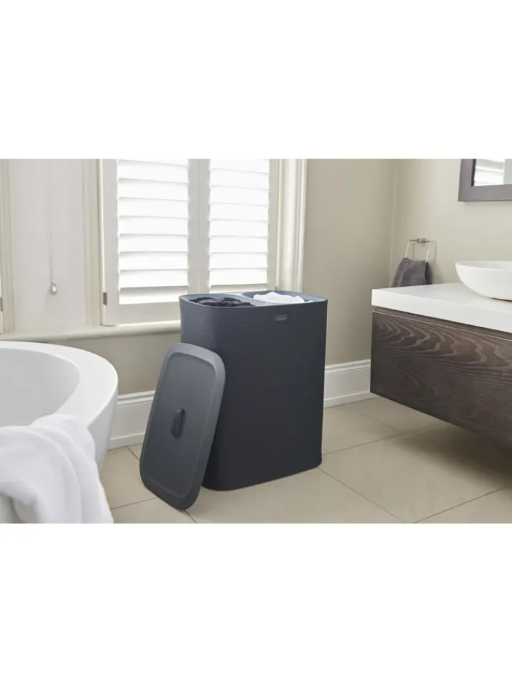 JosephJoseph Wäschekörbe & -Ständer<Wäschekorb "Tota" in Schwarz - 2x 45 l