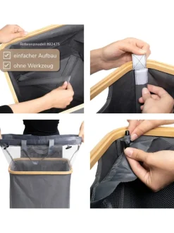 bremermann Wäschekörbe & -Ständer<Wäschesammler 60 Liter beig