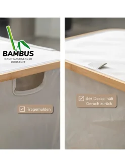 bremermann Wäschekörbe & -Ständer<Wäschesammler 60 Liter beig